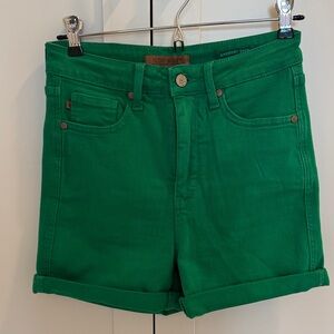 Judy Blue Vibrant Green Jean Shorts